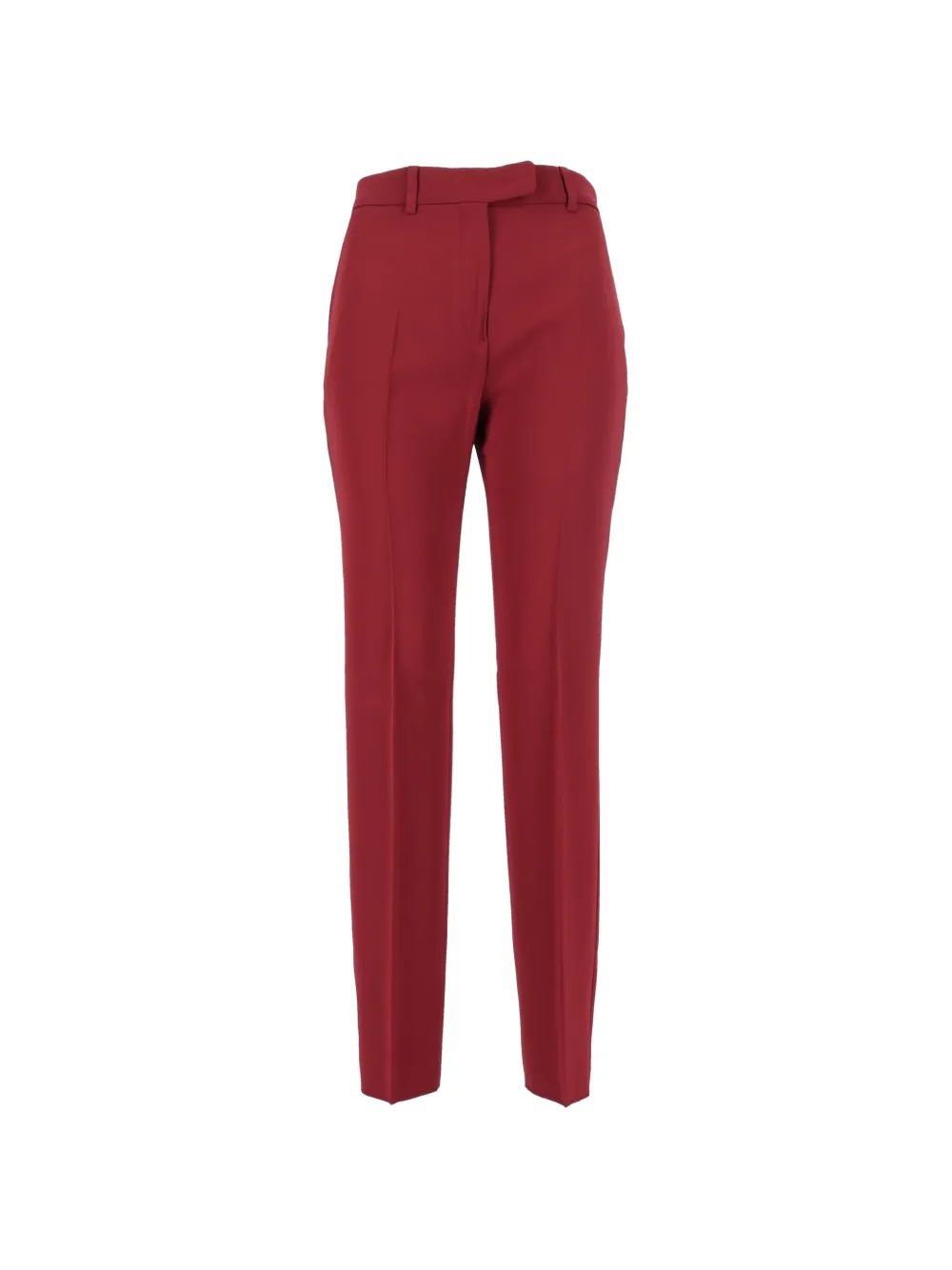 Max Mara straight-fit cady trousers - Rosso