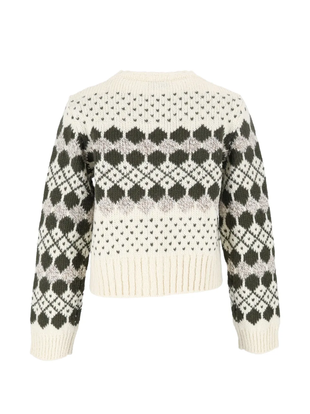 Weekend Max Mara argyle-knit sweater Groen