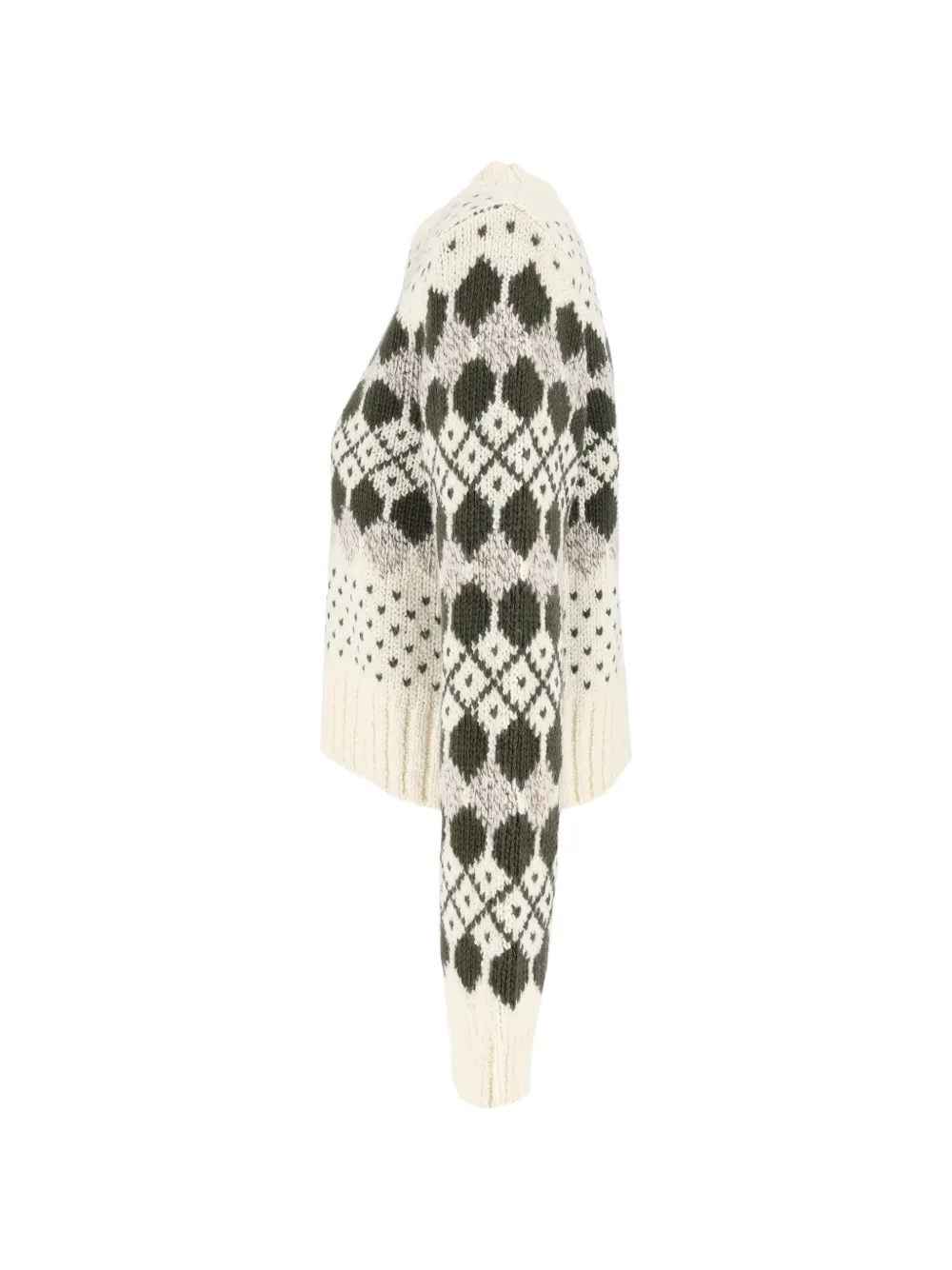 Weekend Max Mara argyle-knit sweater Groen