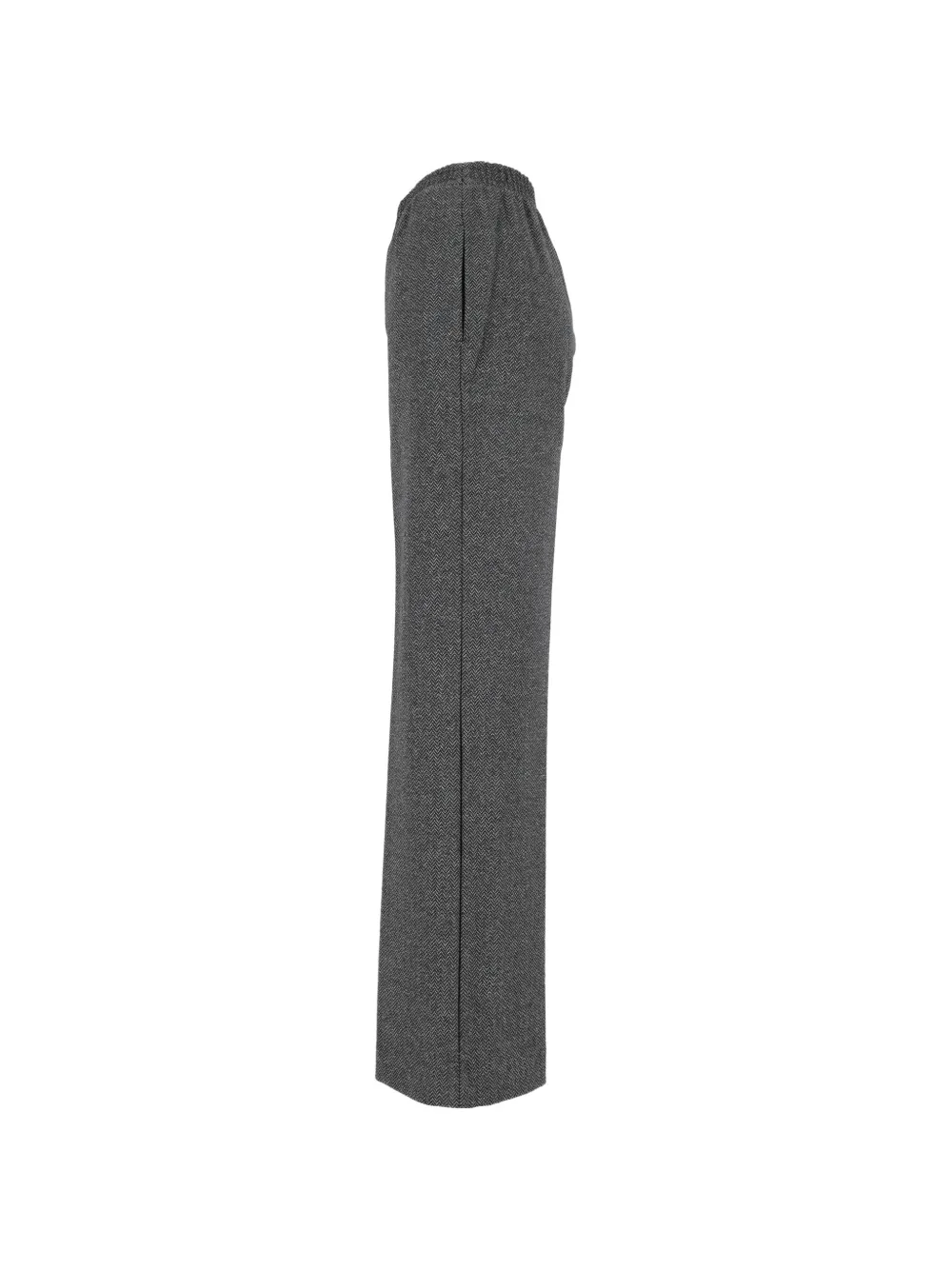 Weekend Max Mara Editta herringbone-pattern trousers Grijs