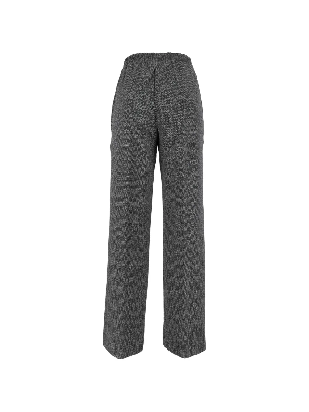 Weekend Max Mara Editta herringbone-pattern trousers Grijs