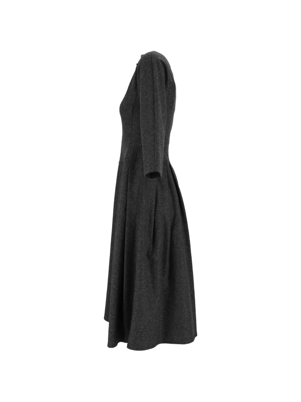 'S Max Mara Tania pleated midi dress Grijs