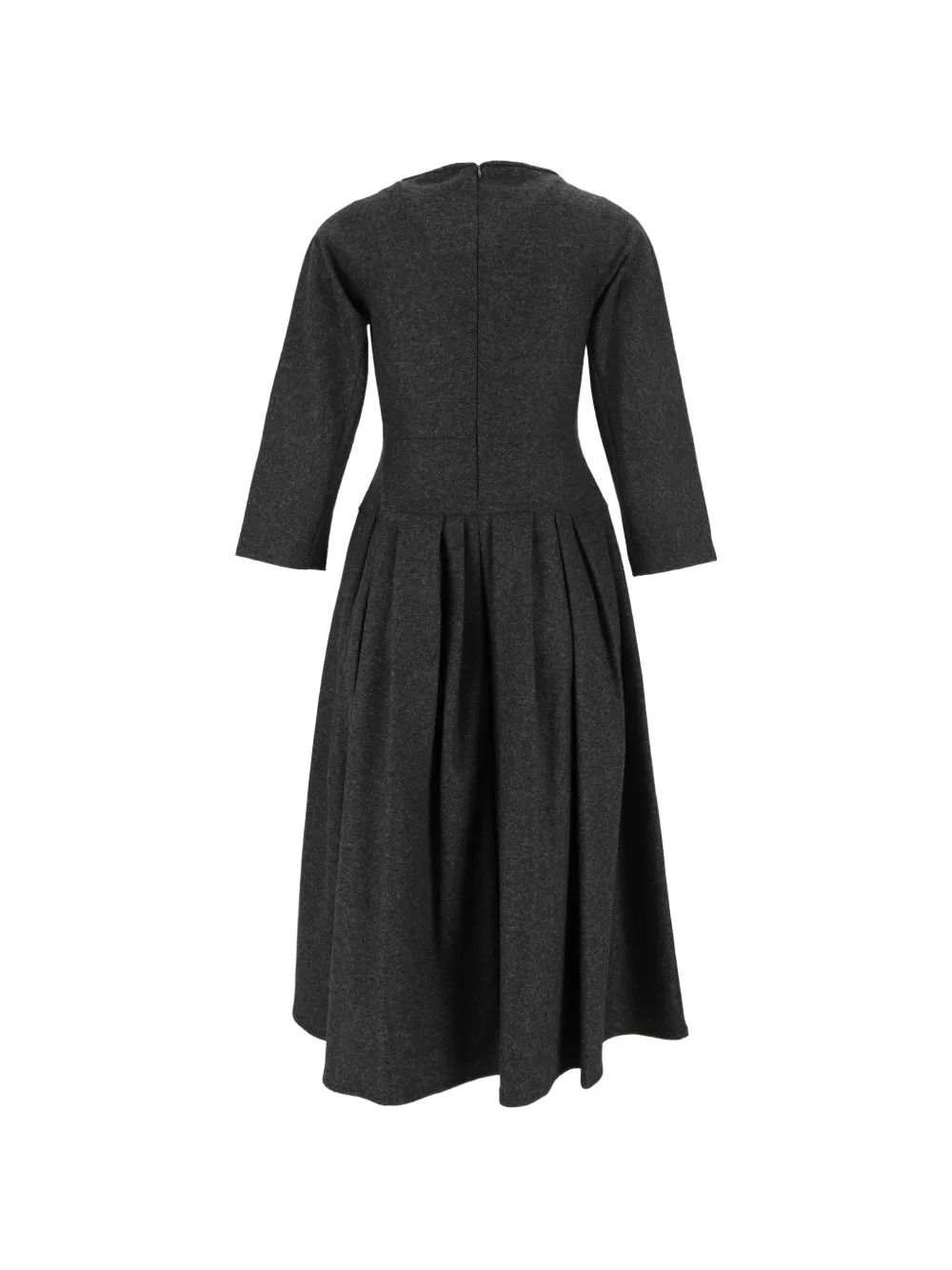 'S Max Mara Tania pleated midi dress Grijs
