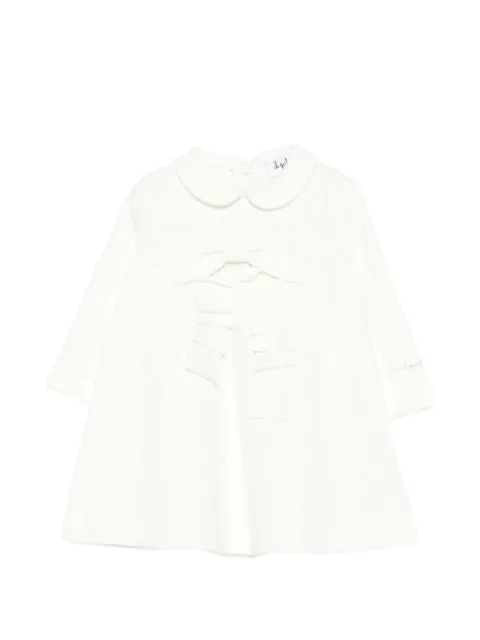 Il Gufo bow-detail Peter Pan-collar dress