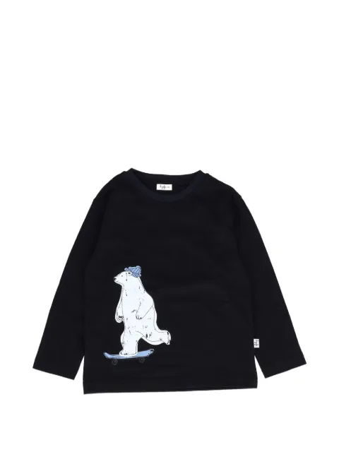 Il Gufo polar-bear print long-sleeve T-shirt