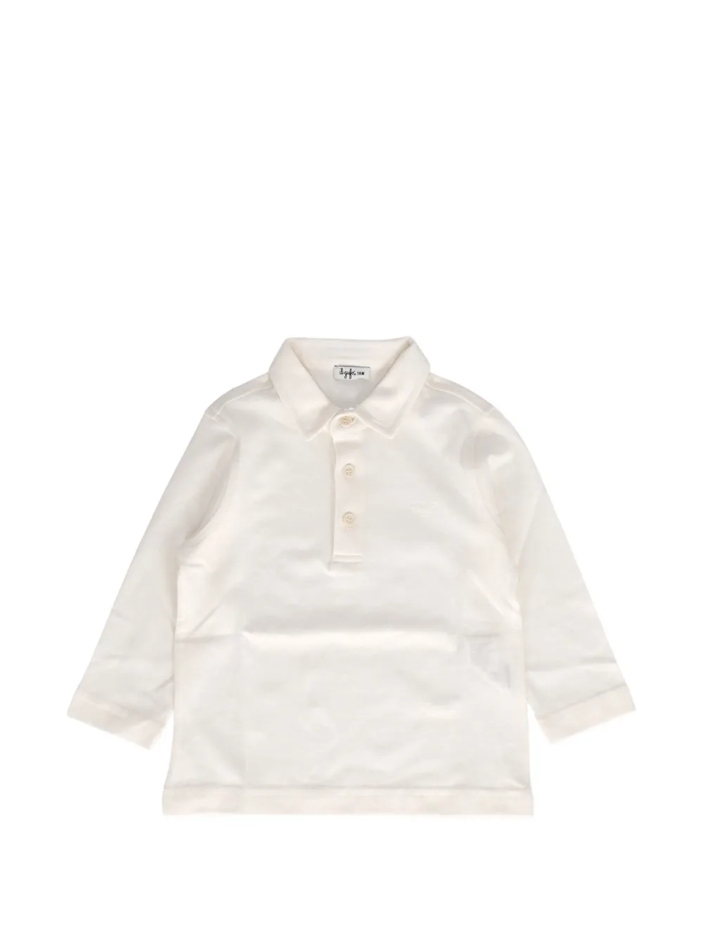 Il Gufo long-sleeve polo shirt - Bianco