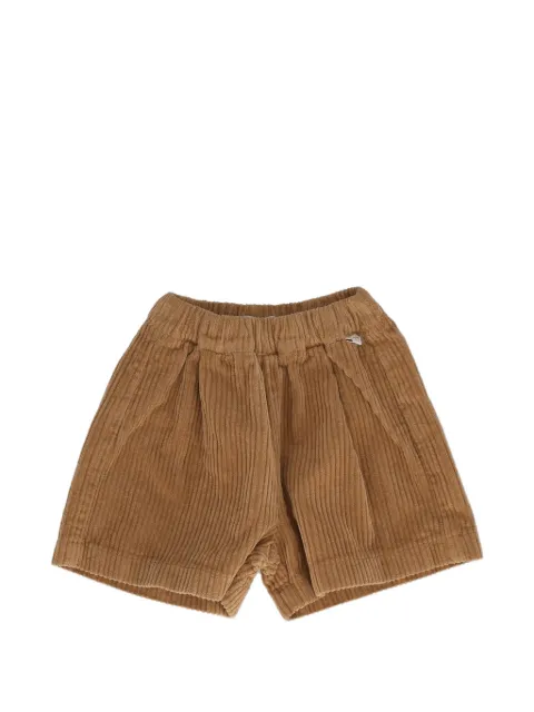 Il Gufo corduroy pleated shorts