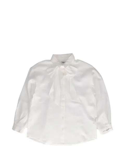 Il Gufo bow-detail long-sleeve shirt
