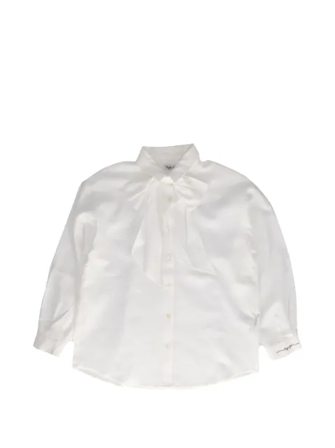 Il Gufo bow-detail long-sleeve shirt