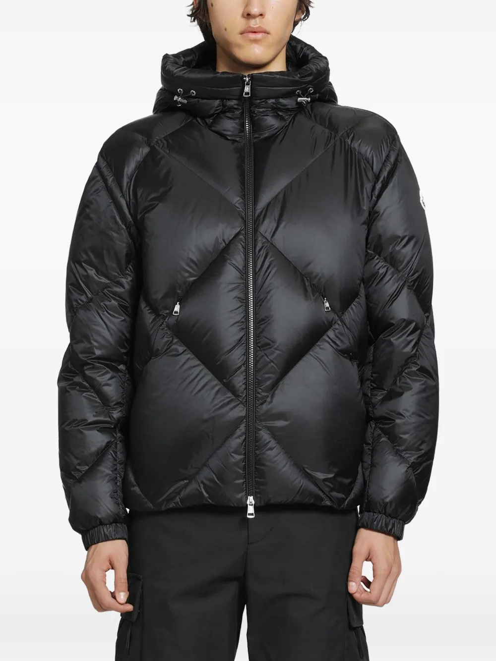 Moncler 발클레어 다이아몬드 퀼팅 재킷 | 블랙 | Image 1