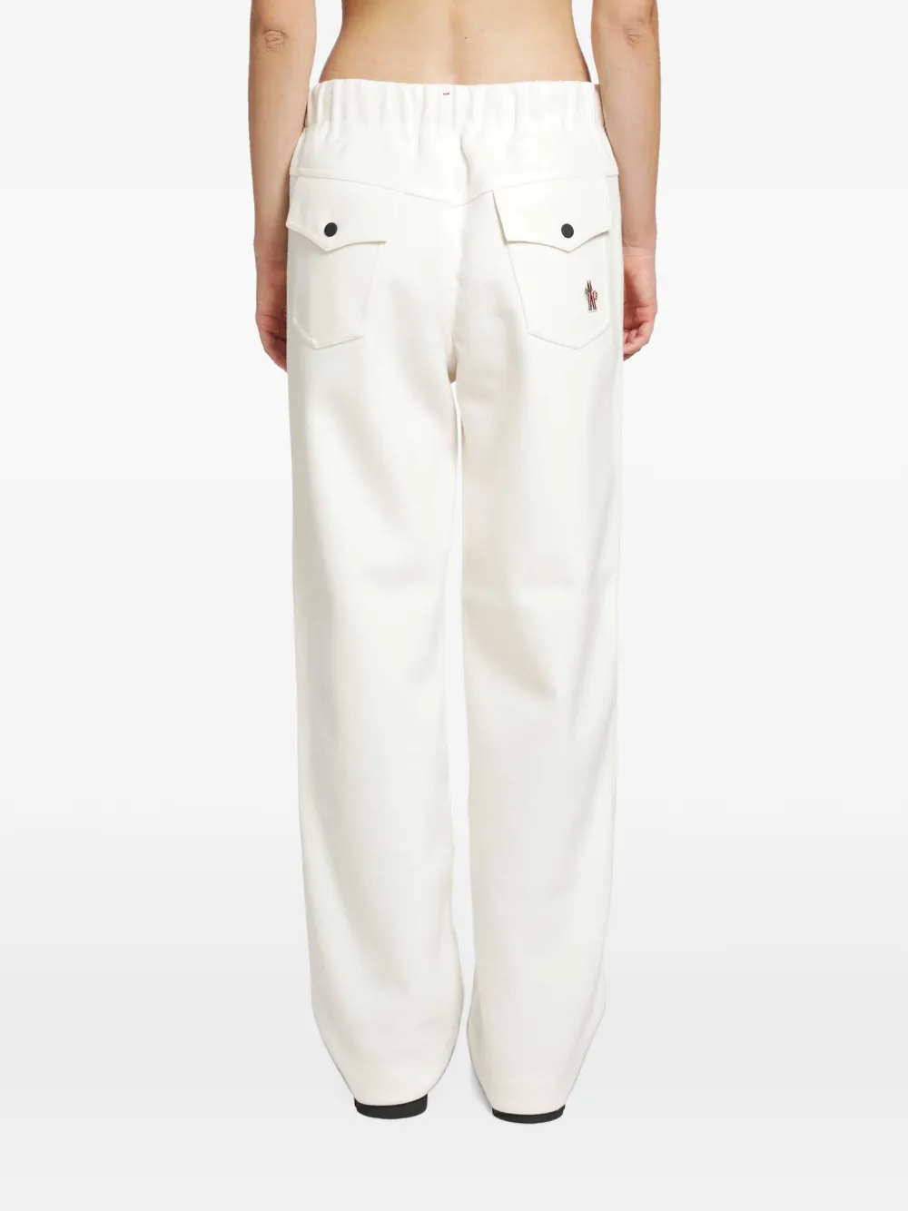 Moncler Grenoble Straight broek met trekkoord Wit