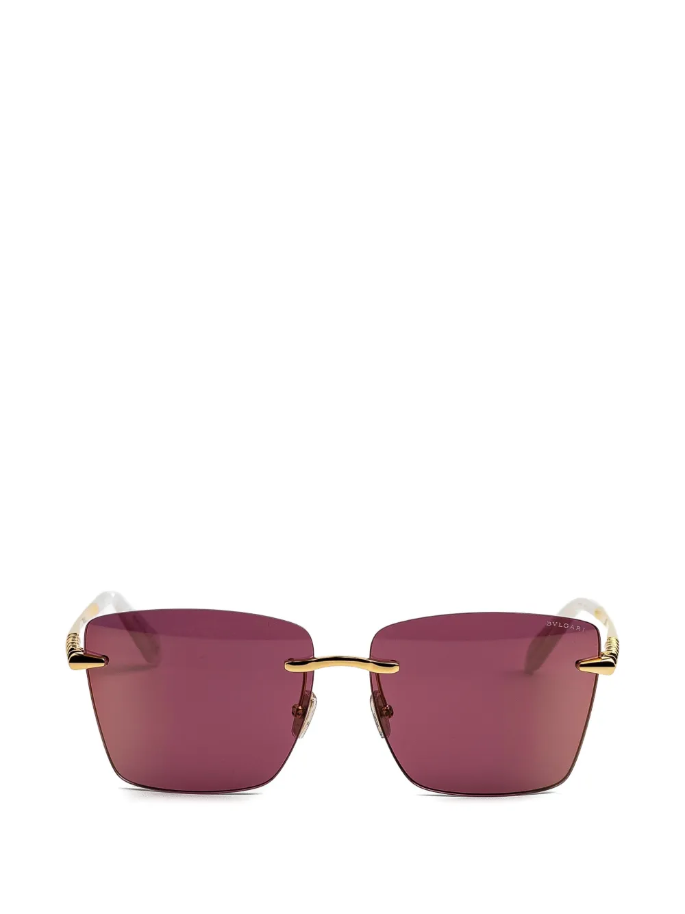 Bvlgari rimless square-frame sunglasses - Violet Bvlgari rimless square-frame sunglasses - Violet