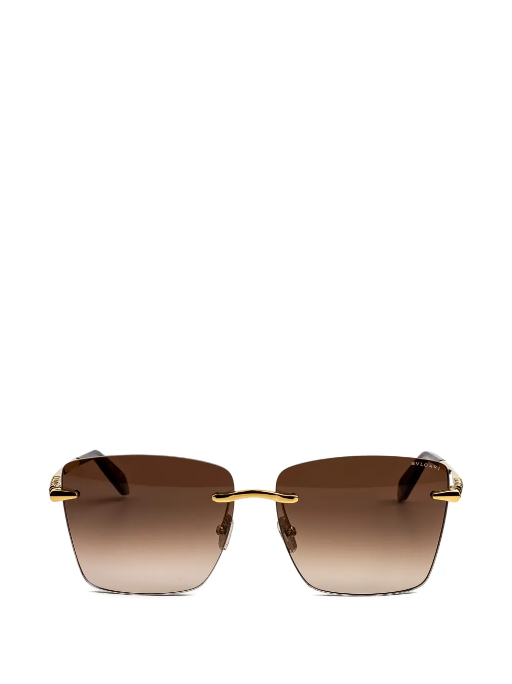 Bvlgari Serpenti rimless square-frame sunglasses - Or Bvlgari Serpenti rimless square-frame sunglasses - Or