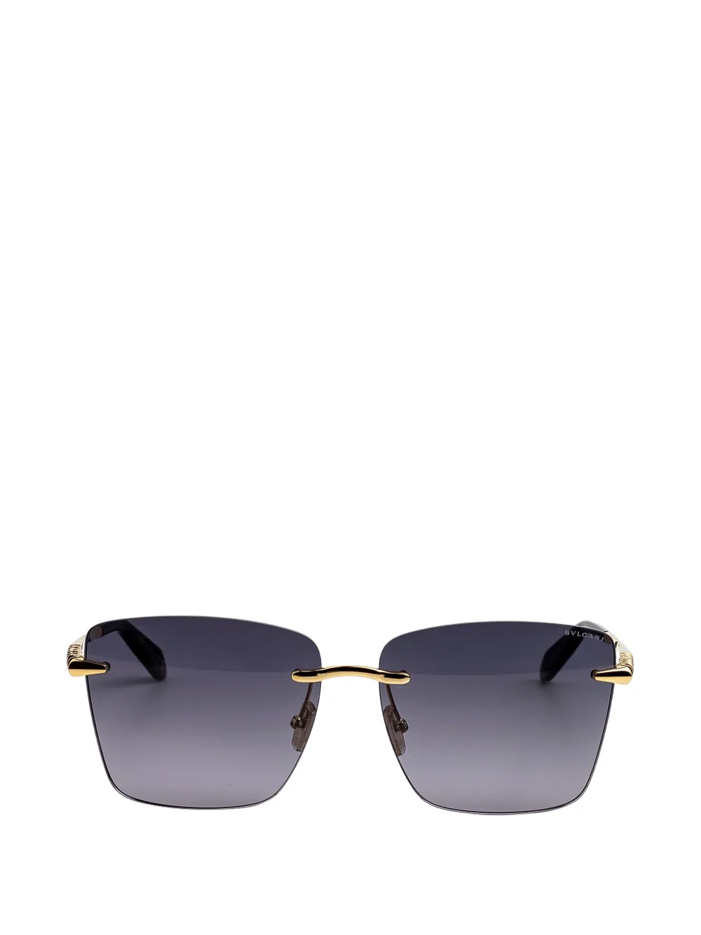Bvlgari Serpenti rimless square-frame sunglasses - Oro