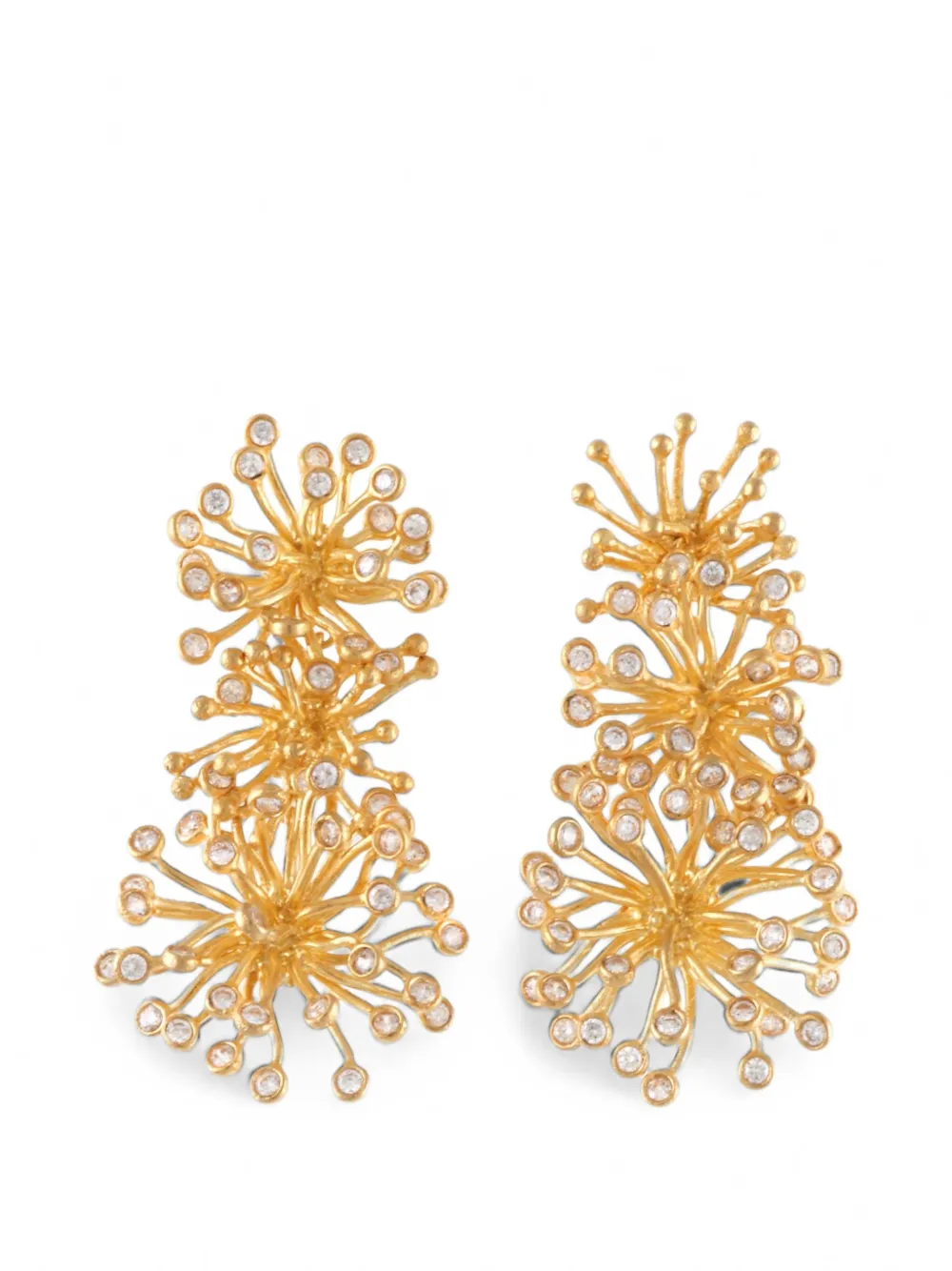Joanna Laura Constantine Pollen stone-embellished dangling earrings - Oro