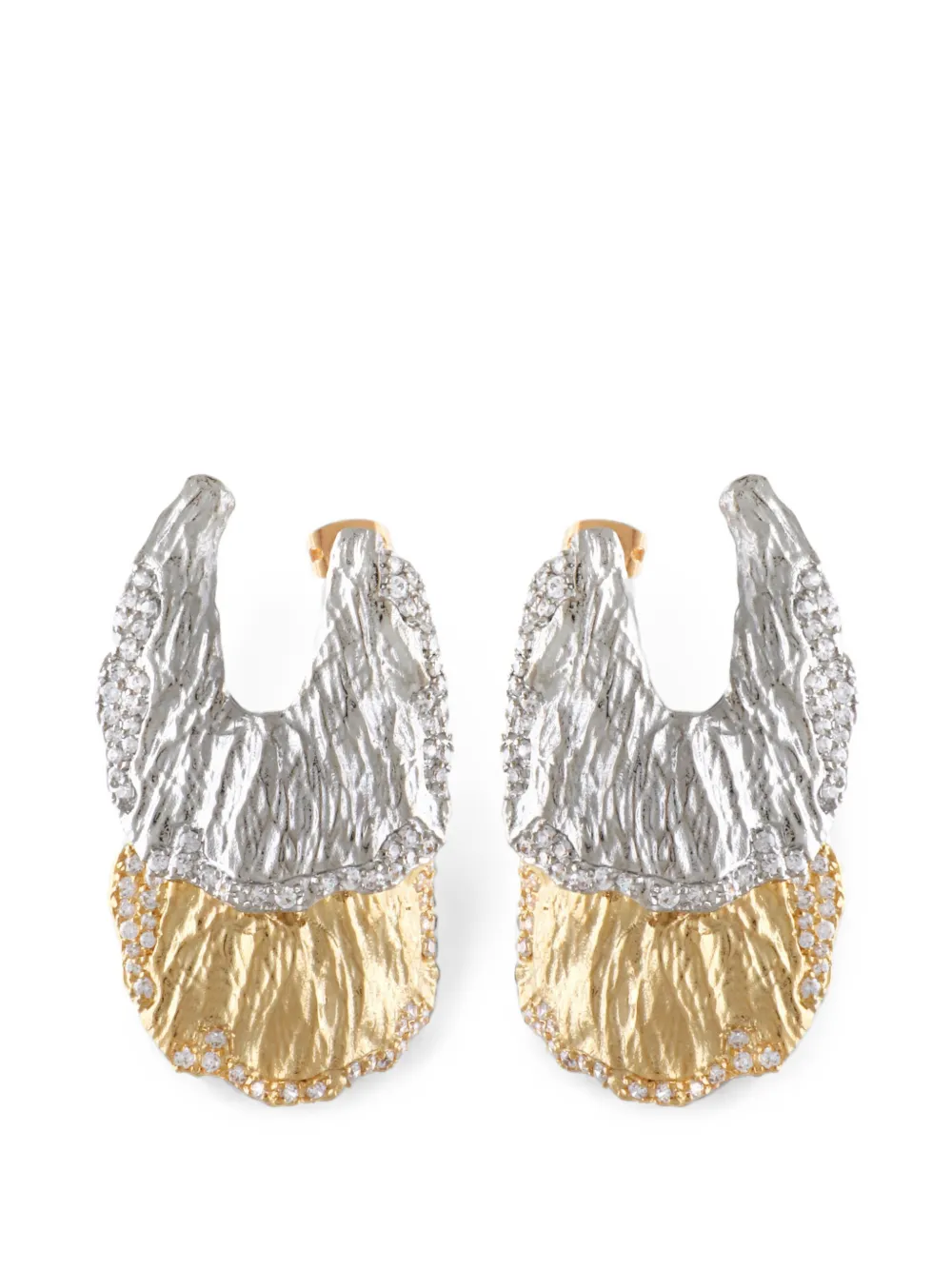 Joanna Laura Constantine Double Petal crystal-embellished earrings