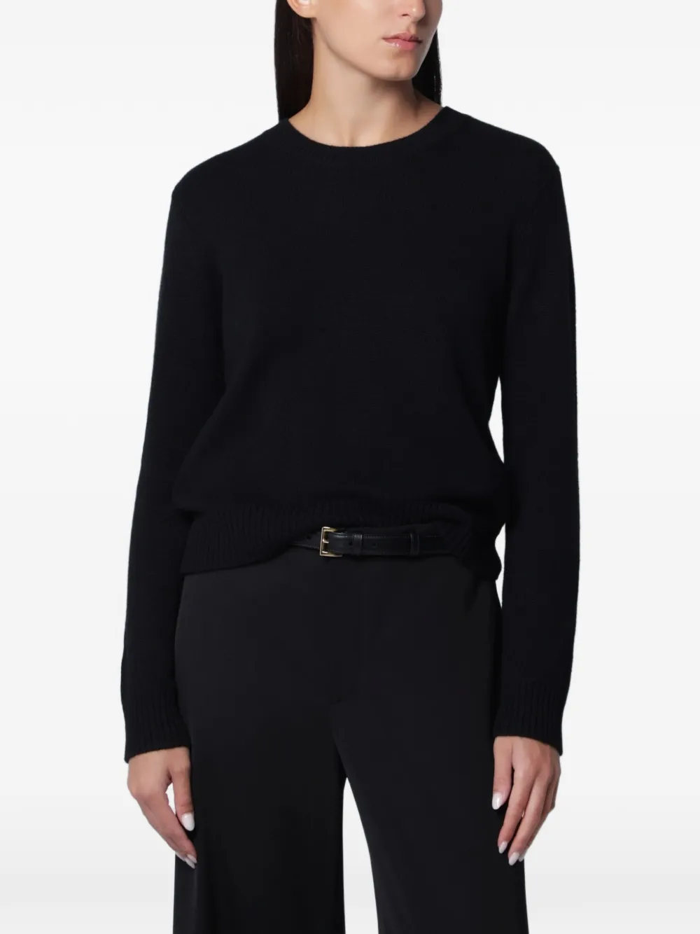 Lisa Yang Mable Knitted Cashmere Sweater In Black