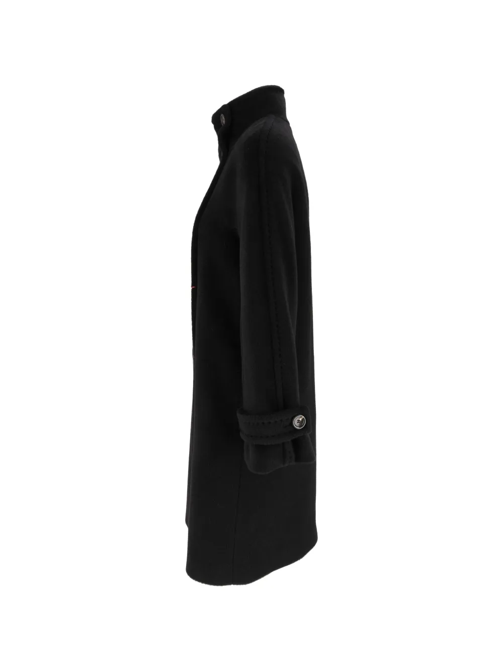 Max Mara cappotto giunchi coat Zwart