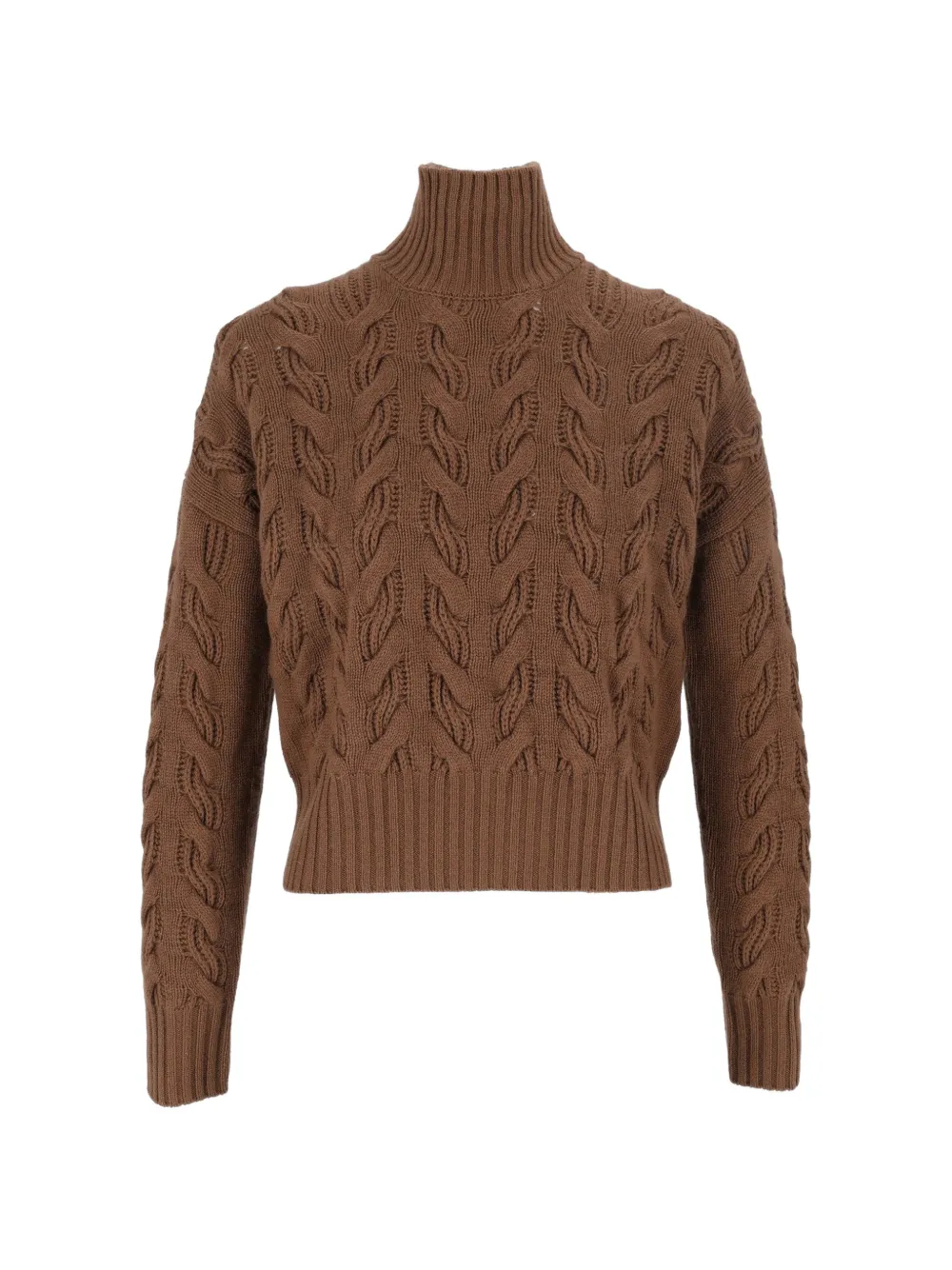 Max Mara Cosmo cable-knit sweater Bruin