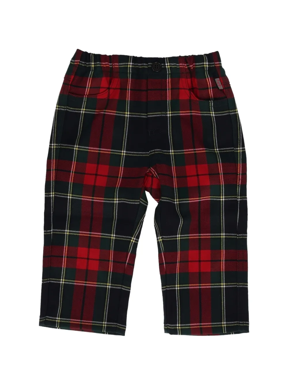 Il Gufo Christmas tartan-check trousers - Nero