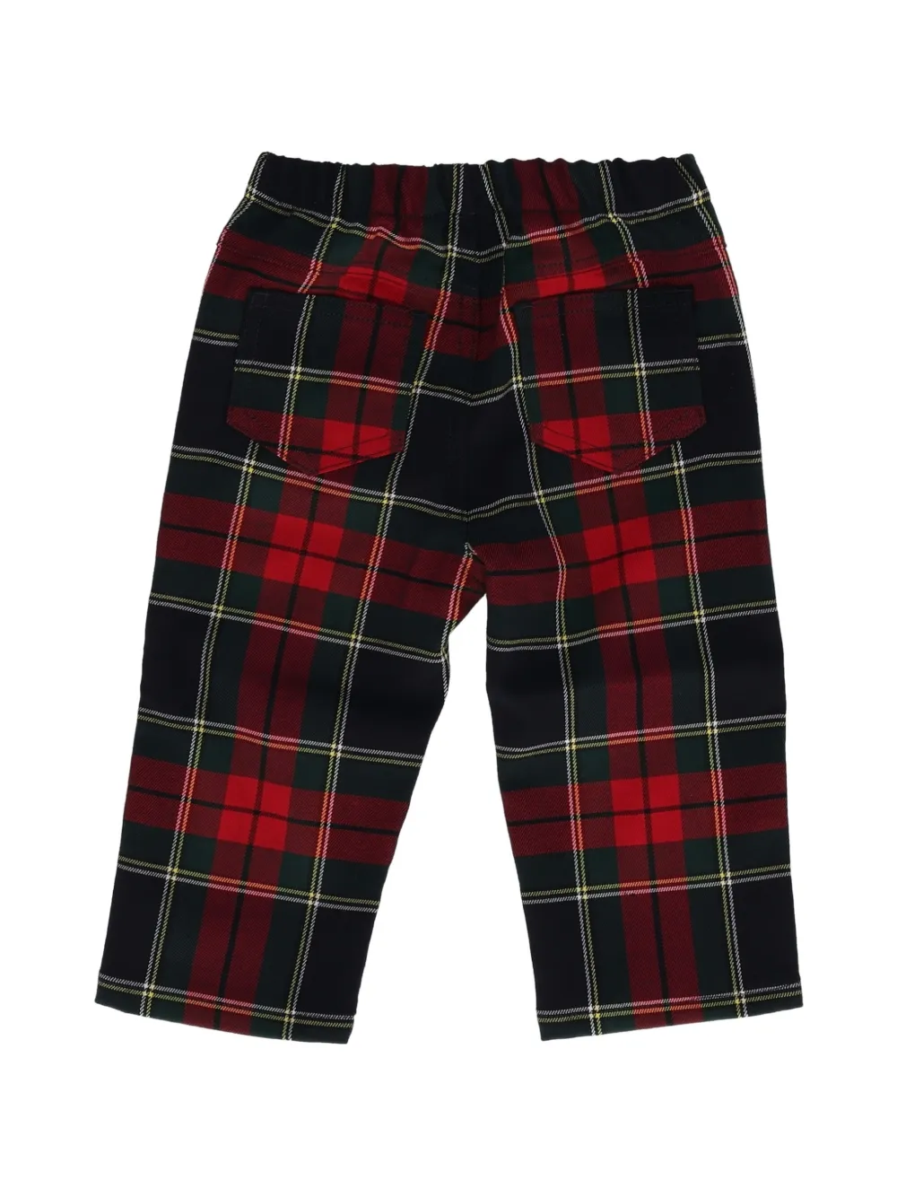 Il Gufo Christmas broek met tartan-ruit Zwart