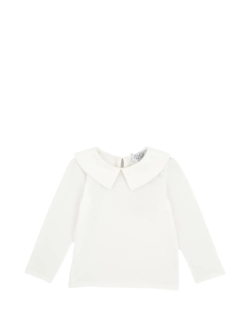 MAGIL Peter Pan collar long-sleeve T-shirt - Bianco