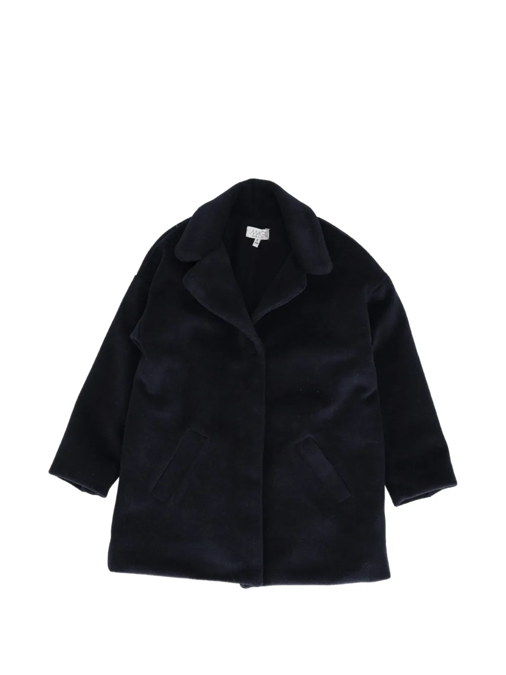 MAGIL embroidered notched-lapel coat - Blu