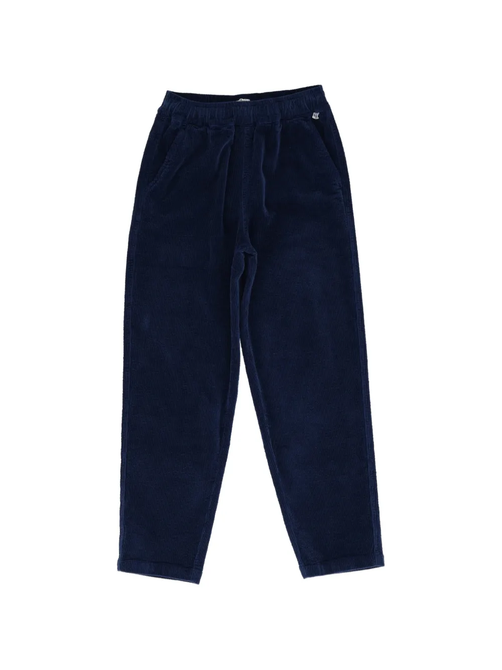 Il Gufo corduroy-effect elasticated-waist trousers - Blu