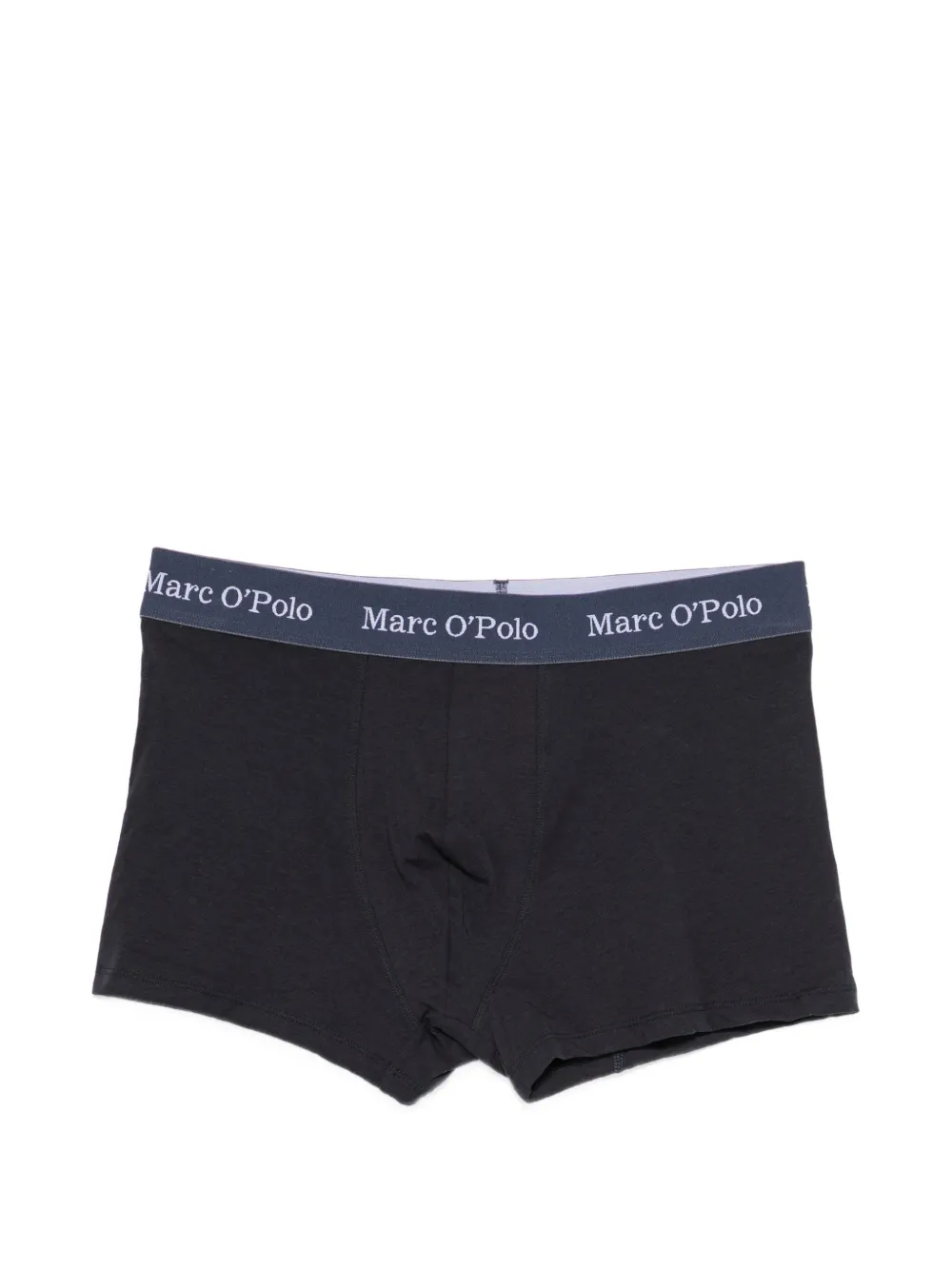 Marc O'Polo Drie boxershorts met logoband Zwart