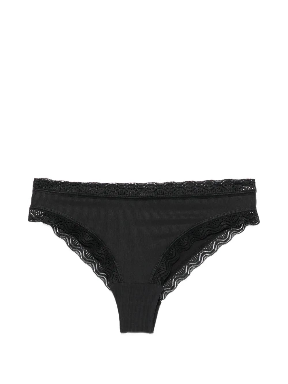 Marc O'Polo lace-trim ribbed briefs (set of three)