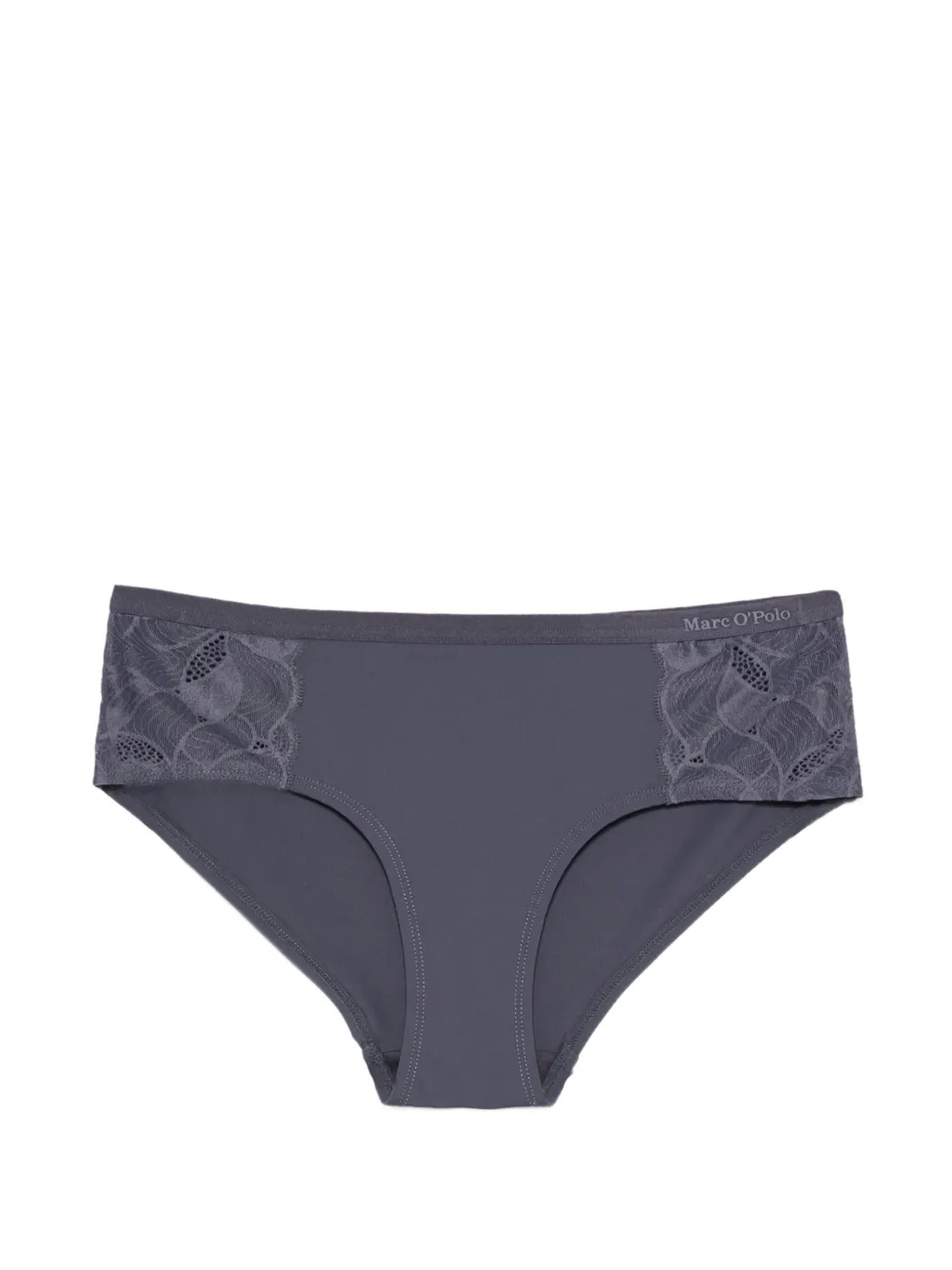 Marc O'Polo lace-panelled briefs - Grigio