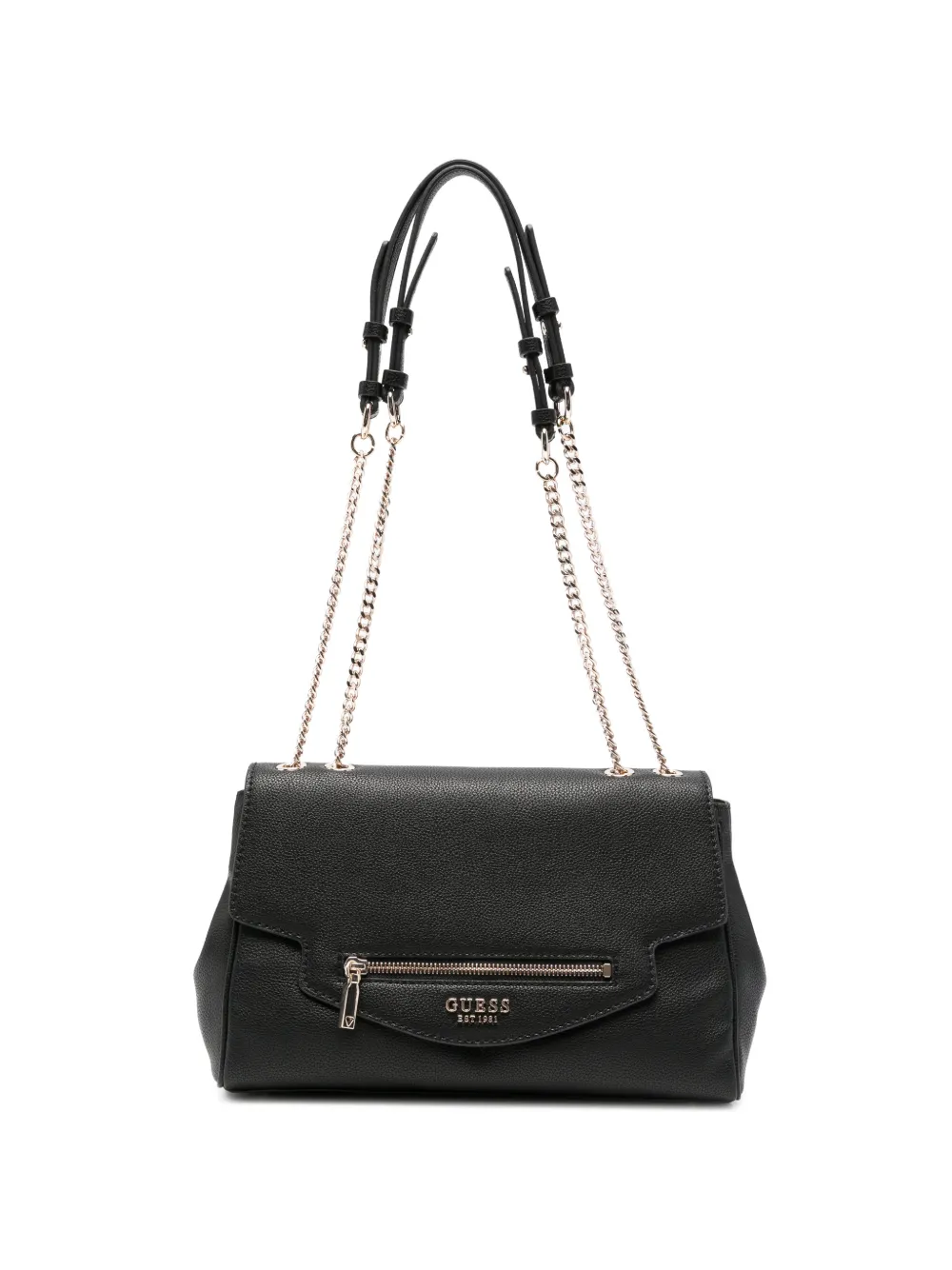 GUESS USA grained leather tote bag - Schwarz