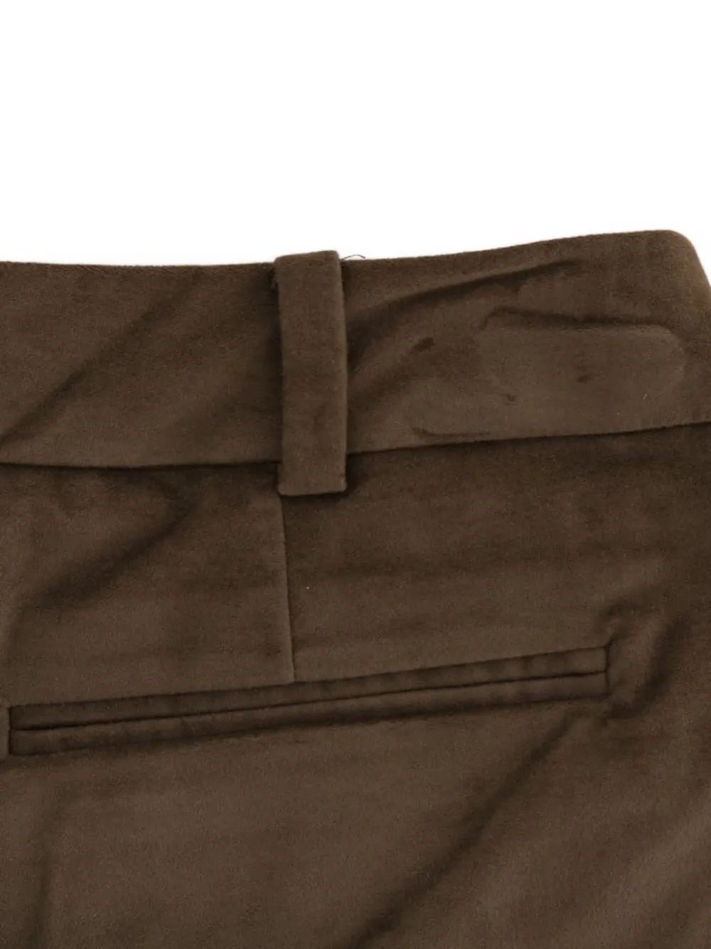 Ermanno Scervino Fluwelen geplooide shorts Groen
