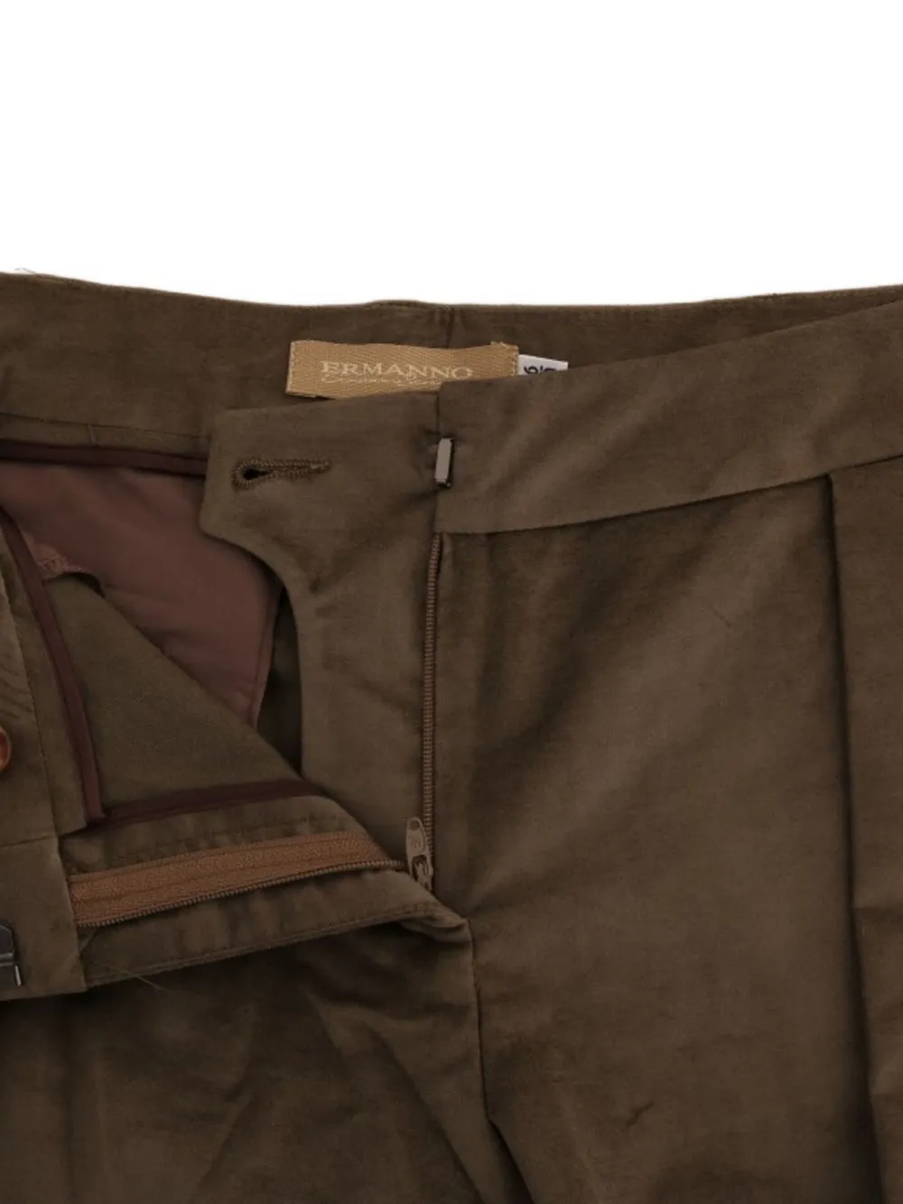 Ermanno Scervino Fluwelen geplooide shorts Groen