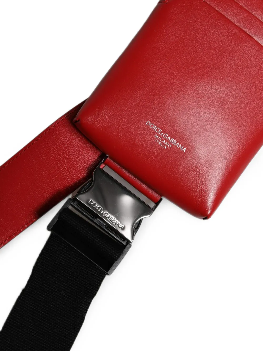 Dolce & Gabbana Tas met logo-print en rits Rood