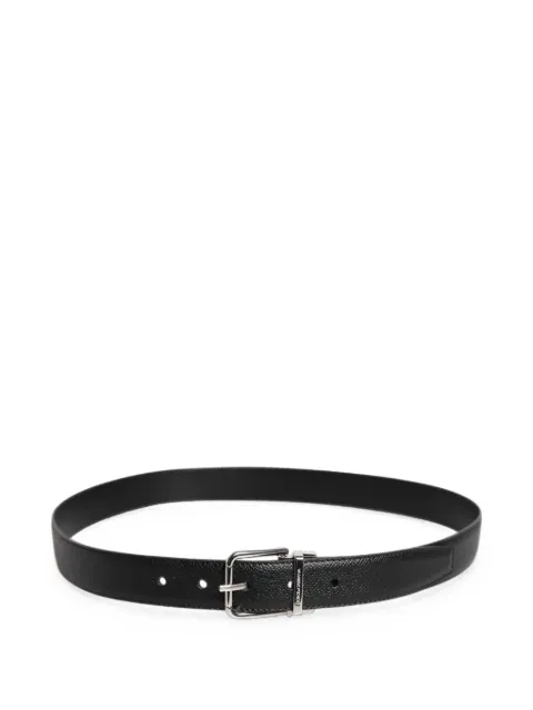 Dolce & Gabbana textured-leather buckle belt