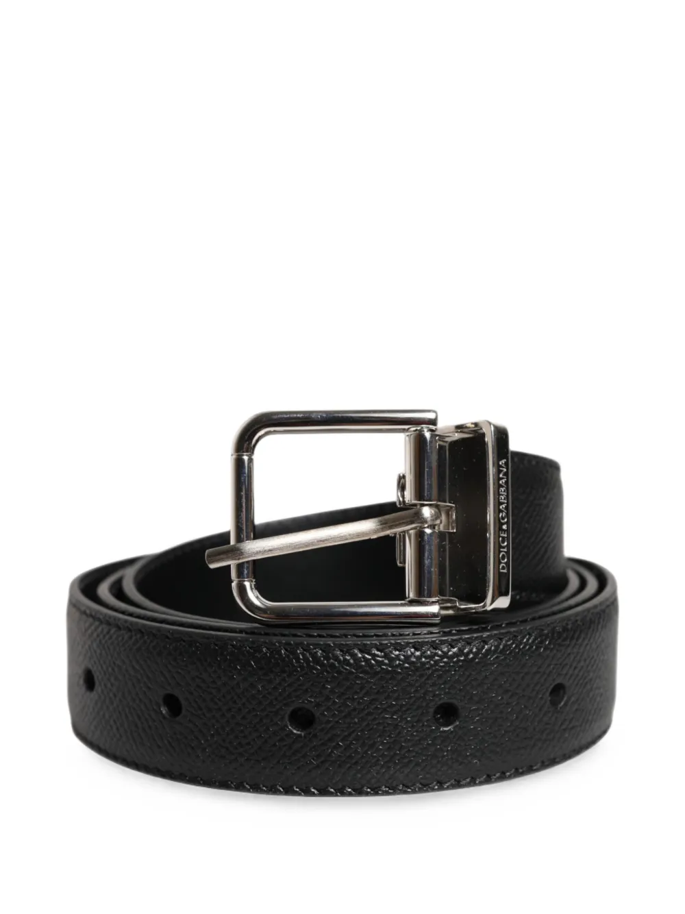 Dolce & Gabbana Leren gespriem Zwart