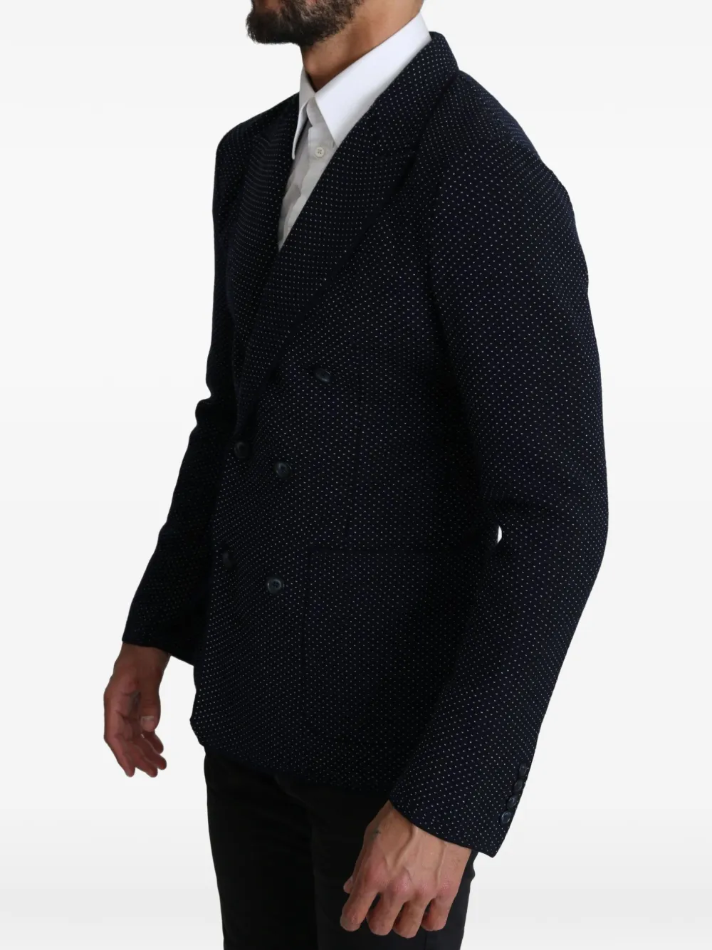 Dolce & Gabbana Blazer met dubbele rij knopen Blauw