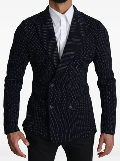 Dolce & Gabbana polka-dot double-breasted blazer