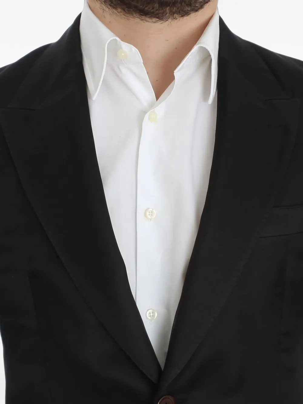 Dolce & Gabbana notch-lapel slim-fit blazer Zwart