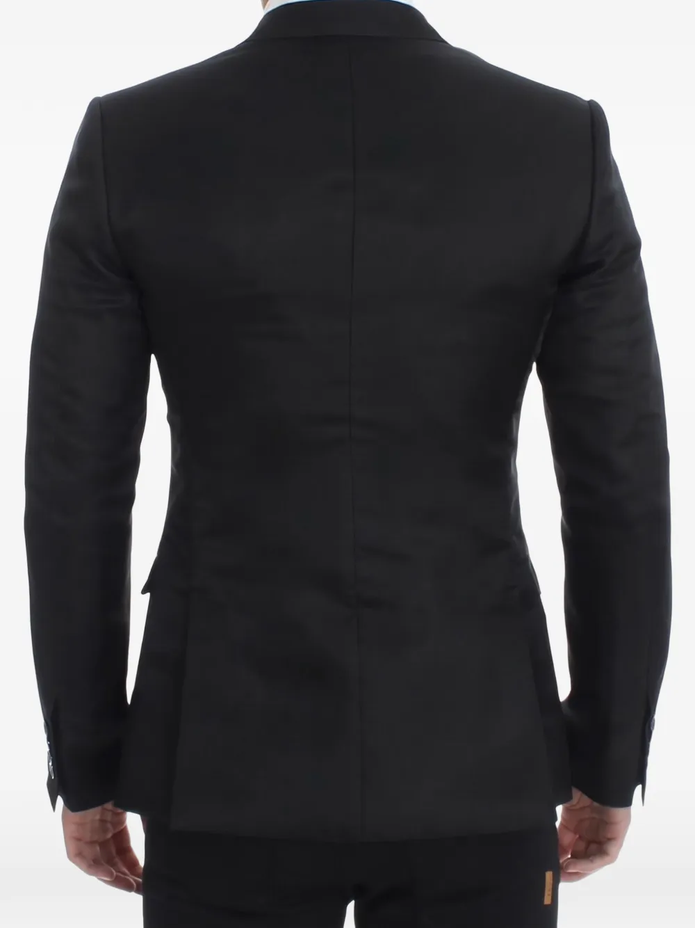 Dolce & Gabbana notch-lapel slim-fit blazer Zwart