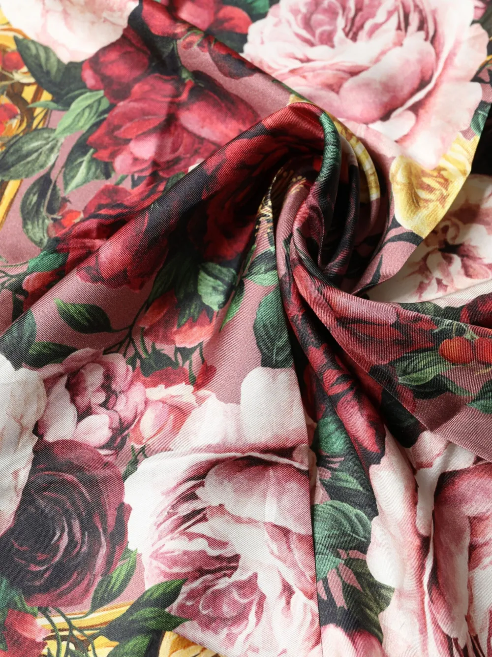 Dolce & Gabbana Sjaal met bloemenprint Rood