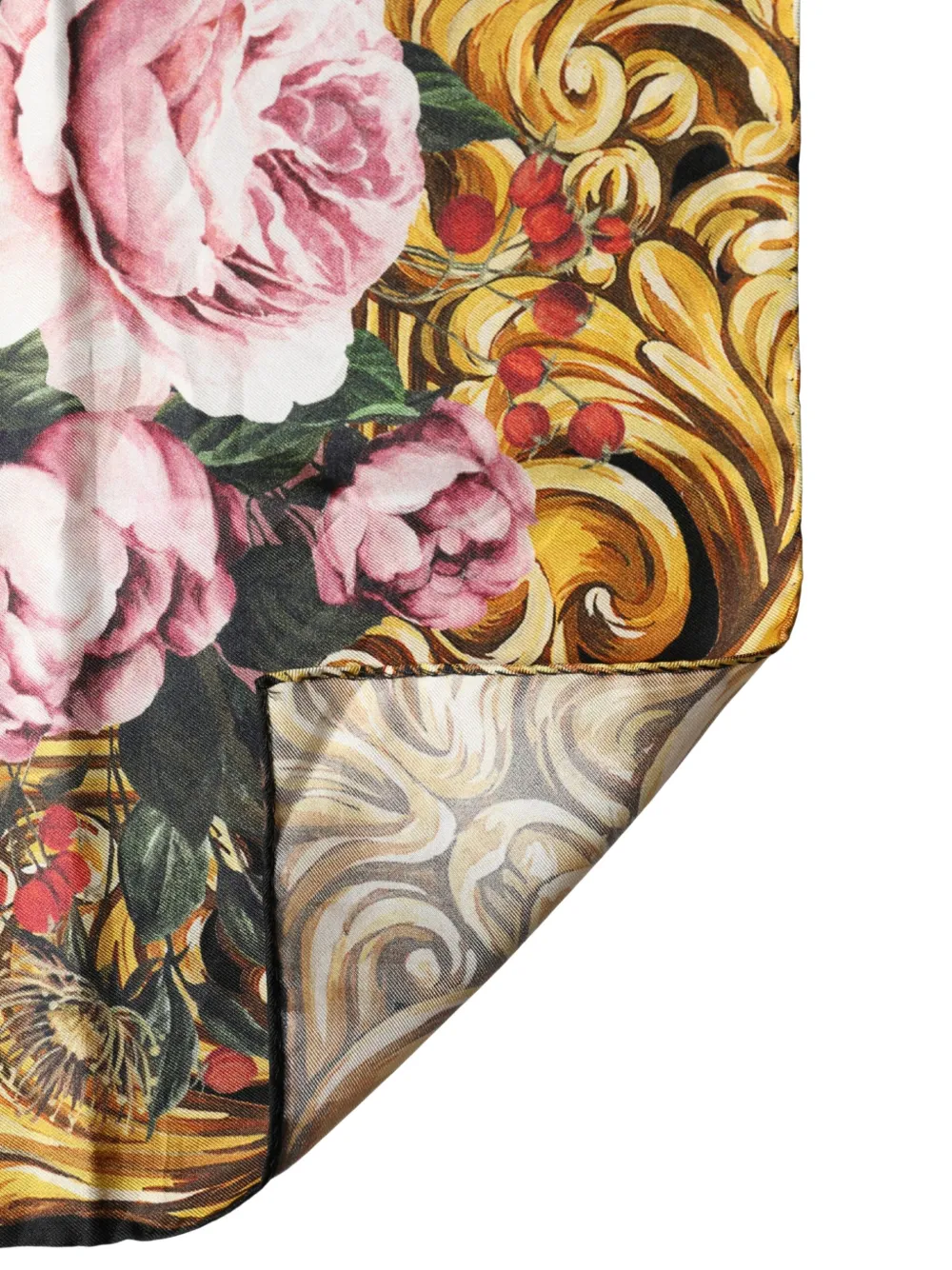 Dolce & Gabbana Sjaal met bloemenprint Rood