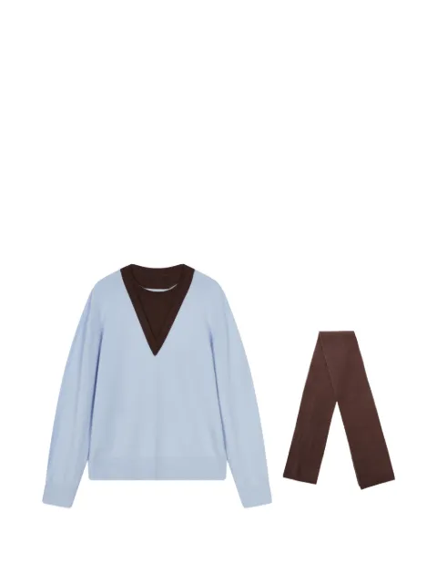 CROQUIS jersey con detalle de pañuelo y efecto a capas