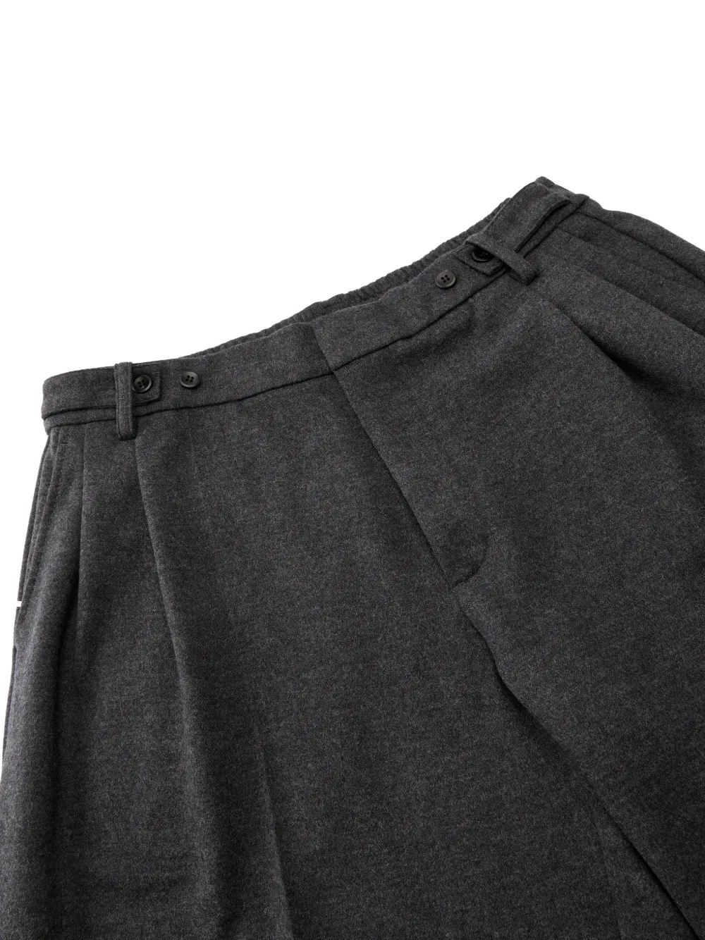 CROQUIS Broek met geplooid detail Grijs