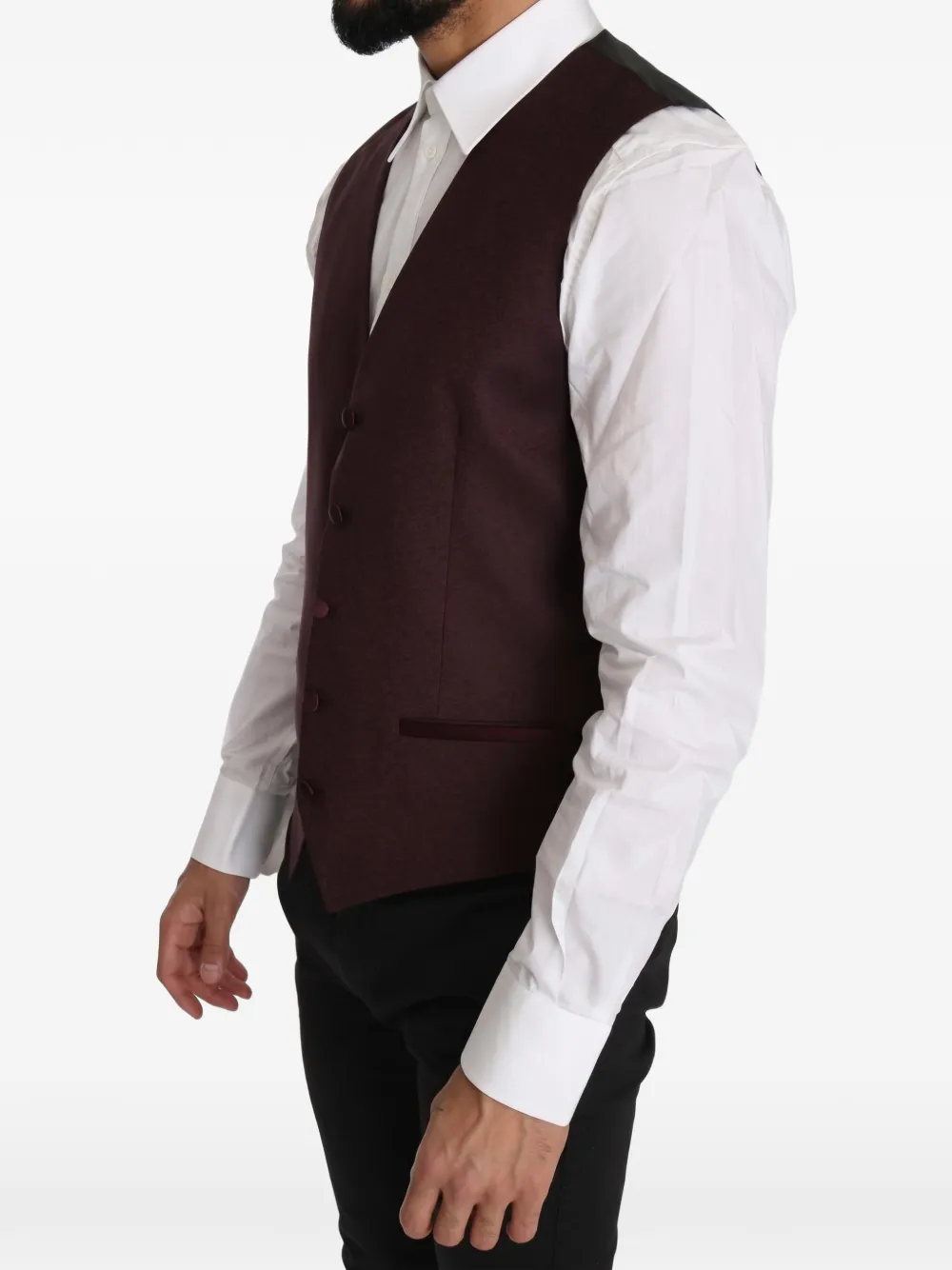 Dolce & Gabbana Gilet met structuurpatroon Paars