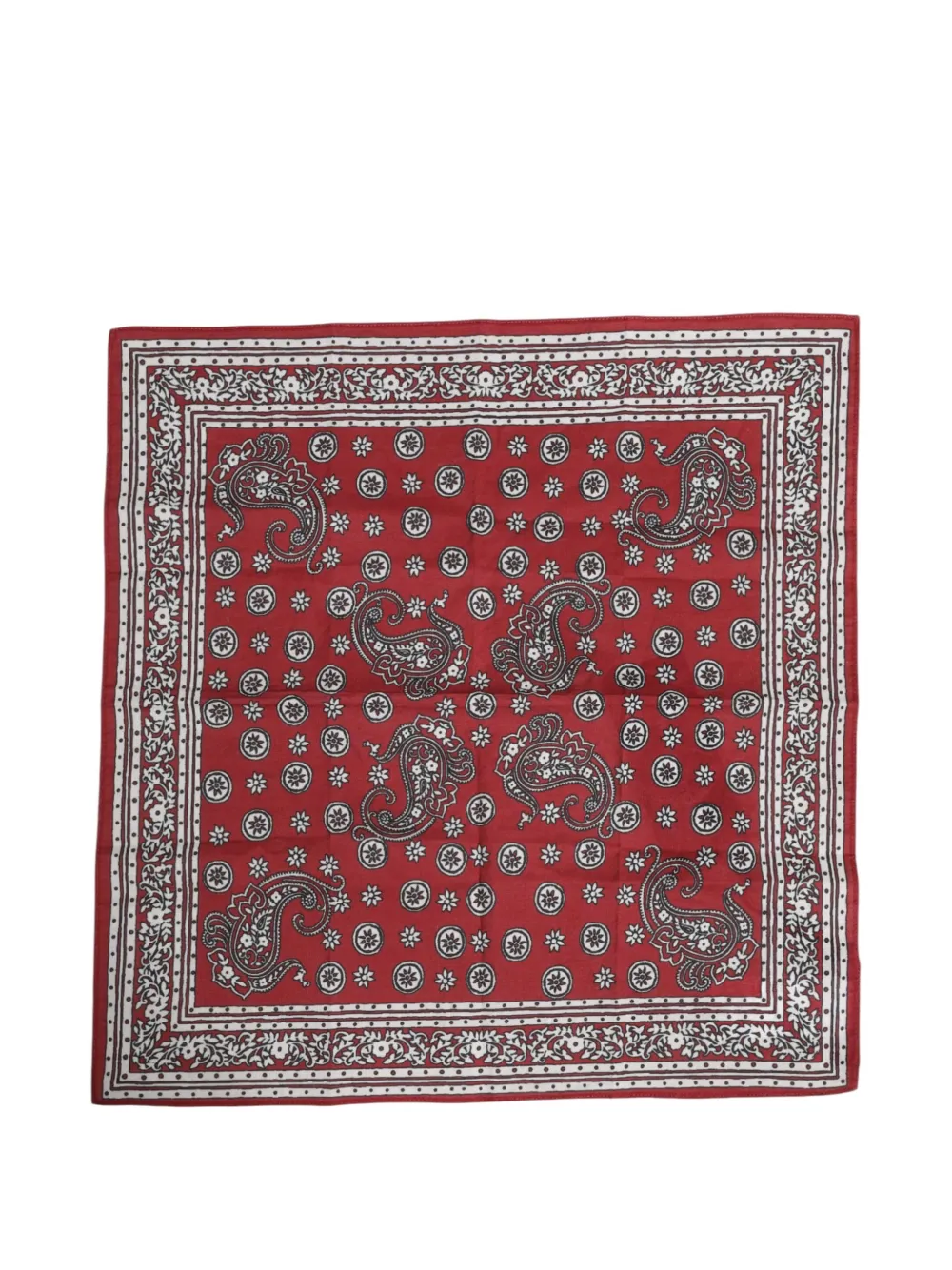 Dolce & Gabbana paisley-print cotton scarf - Rosso