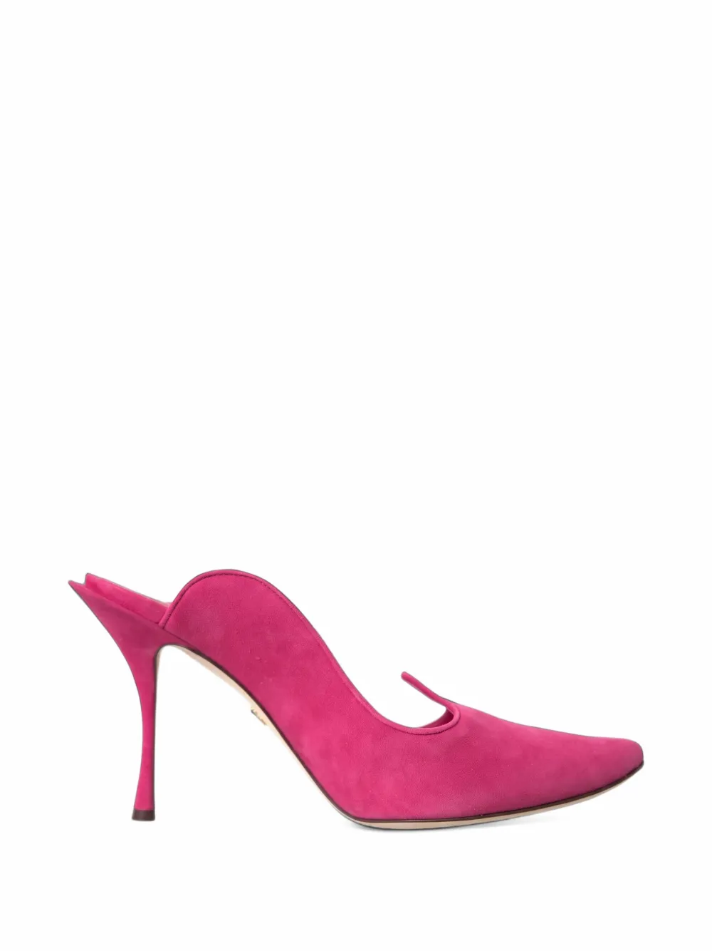 Dolce & Gabbana pointed-toe suede mules - Rosa