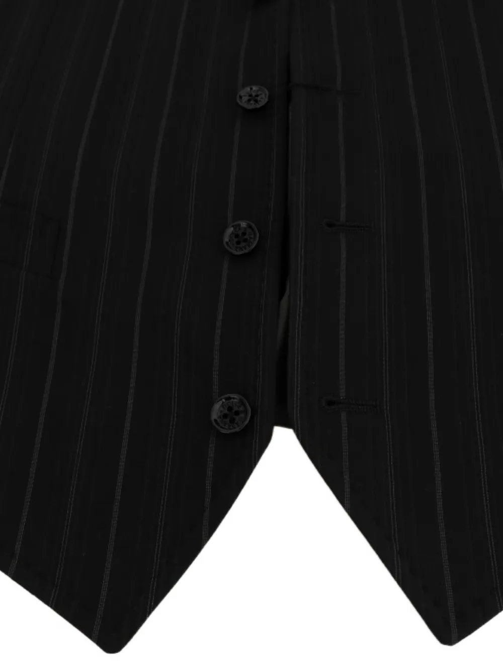 Dolce & Gabbana pinstripe-pattern waistcoat Zwart