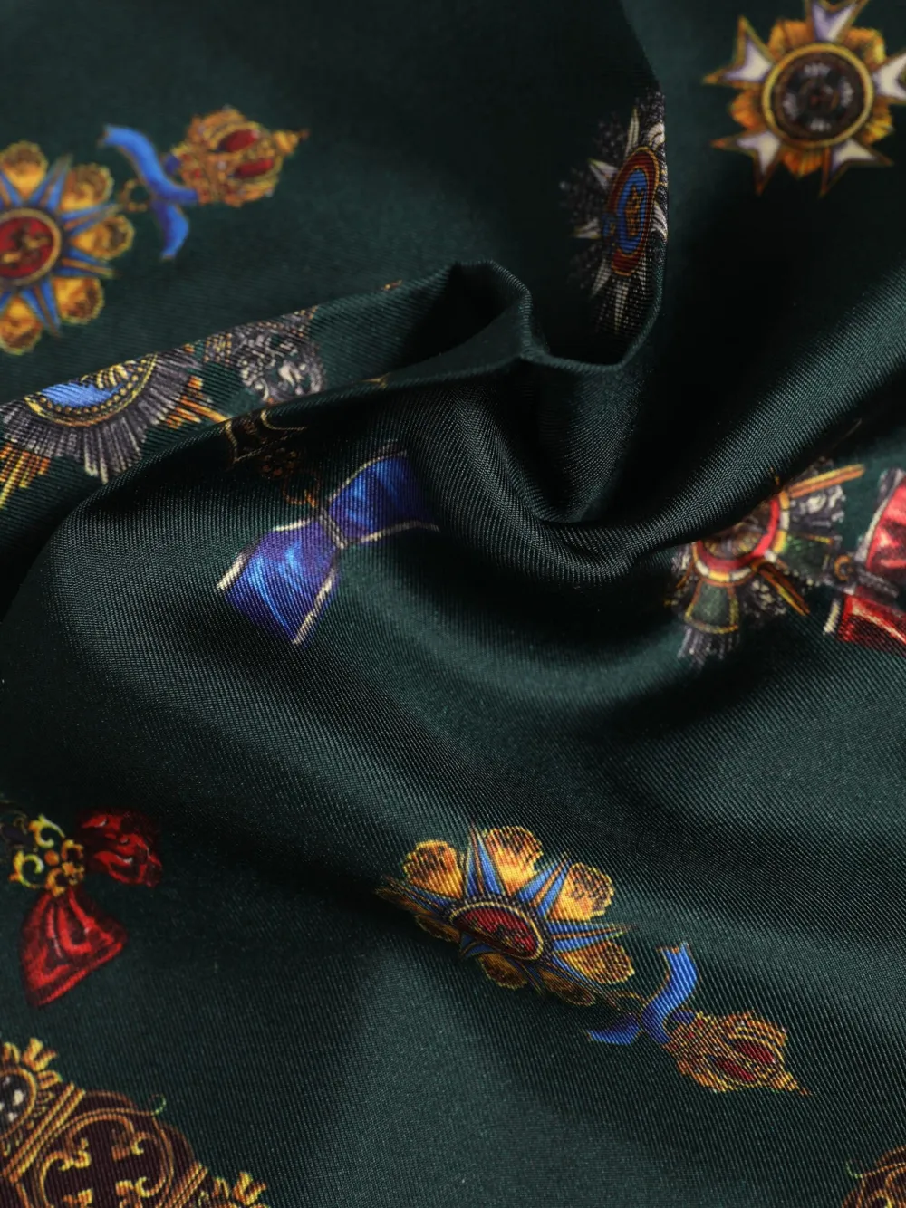 Dolce & Gabbana Pochet met medaille-print Groen